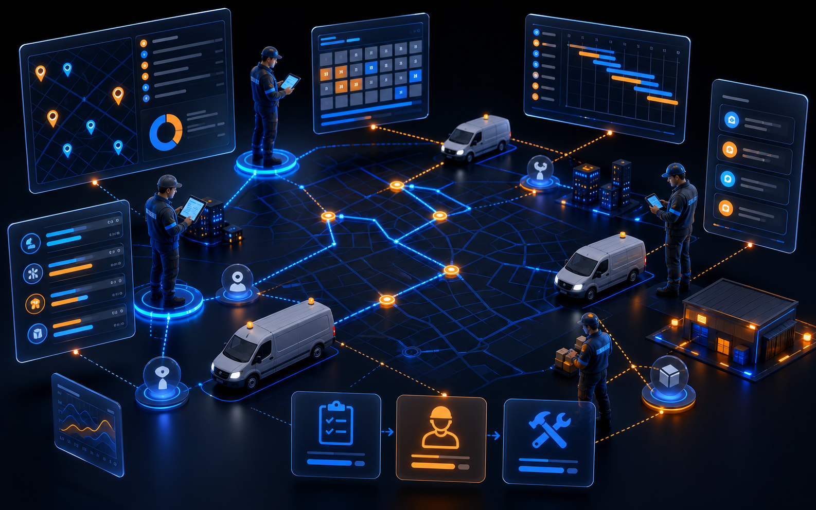 Operations workflow automation visual