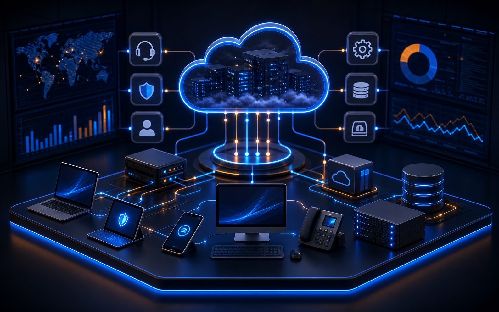 Business operations technology visual
